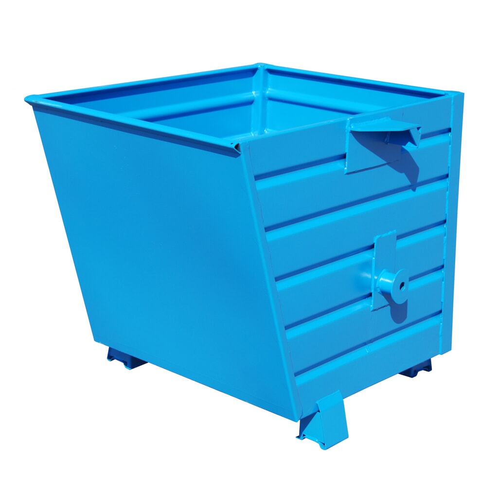 Bauer® Benne basculante empilable, peint, volume 0,55 m³, RAL 5012 bleu clair Illustration du produit: Bauer® Benne basculante empilable, peint, volume 0,55 m³, RAL 5012 bleu clair