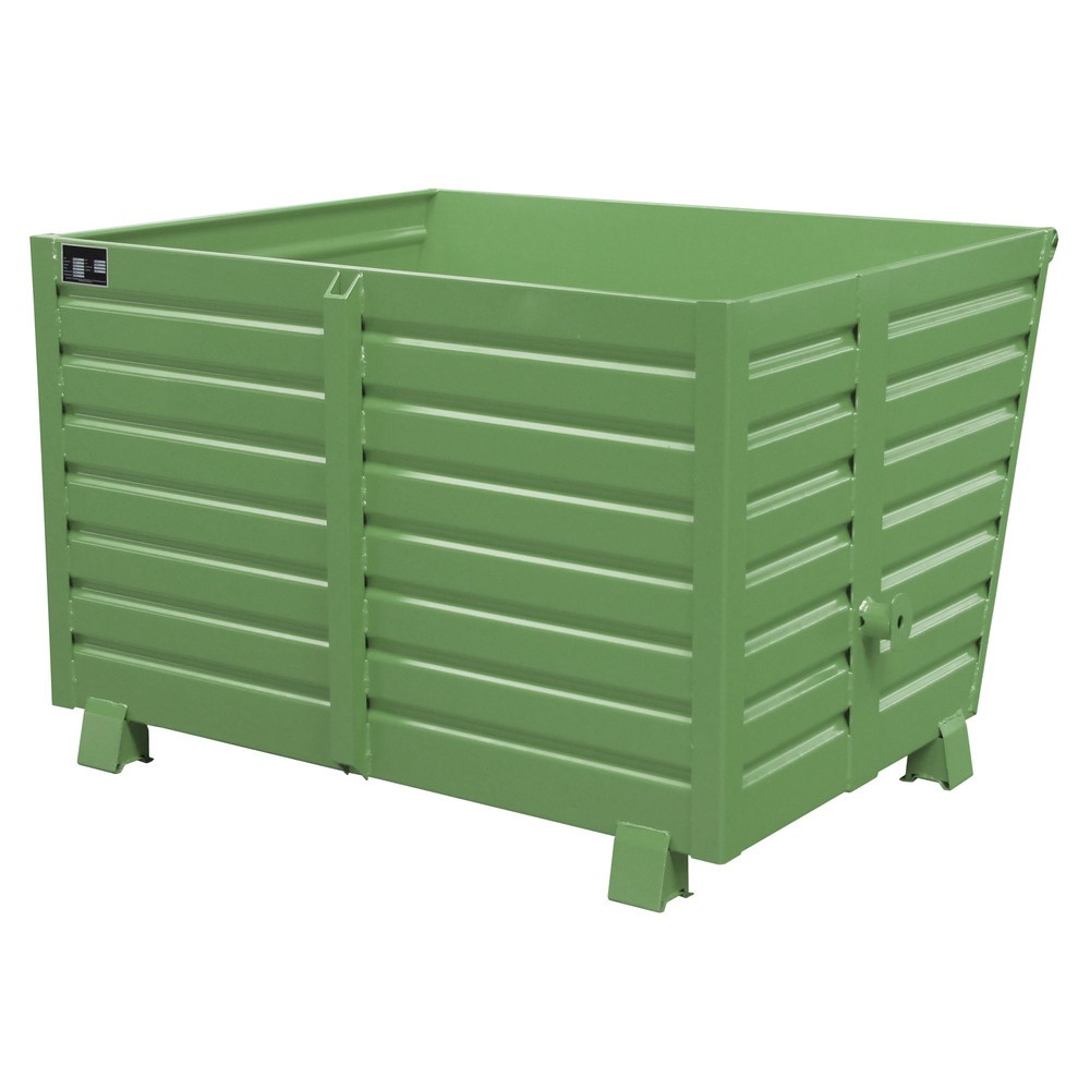 Illustration du produit: Bauer® Benne basculante empilable, peint, volume 1,5 m³, RAL 6011 vert réséda