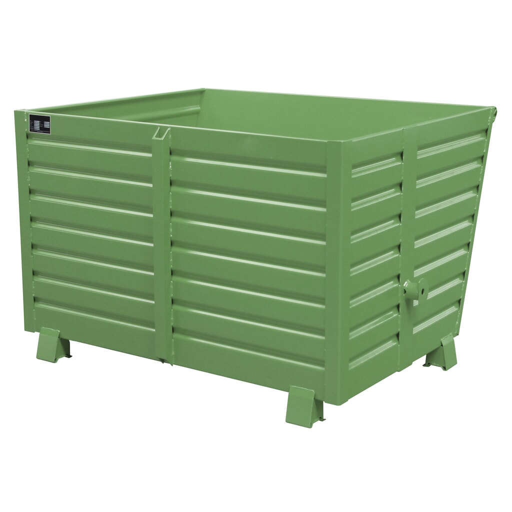 Bauer® Benne basculante empilable, peint, volume 1,5 m³, RAL 6011 vert réséda Illustration du produit: Bauer® Benne basculante empilable, peint, volume 1,5 m³, RAL 6011 vert réséda