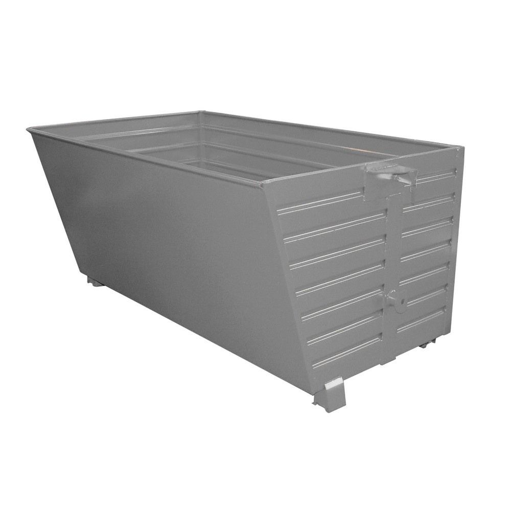 Numéro de l'image du produit 1: Bauer® Benne basculante empilable, peint, volume 2 m³, RAL 7005 gris souris