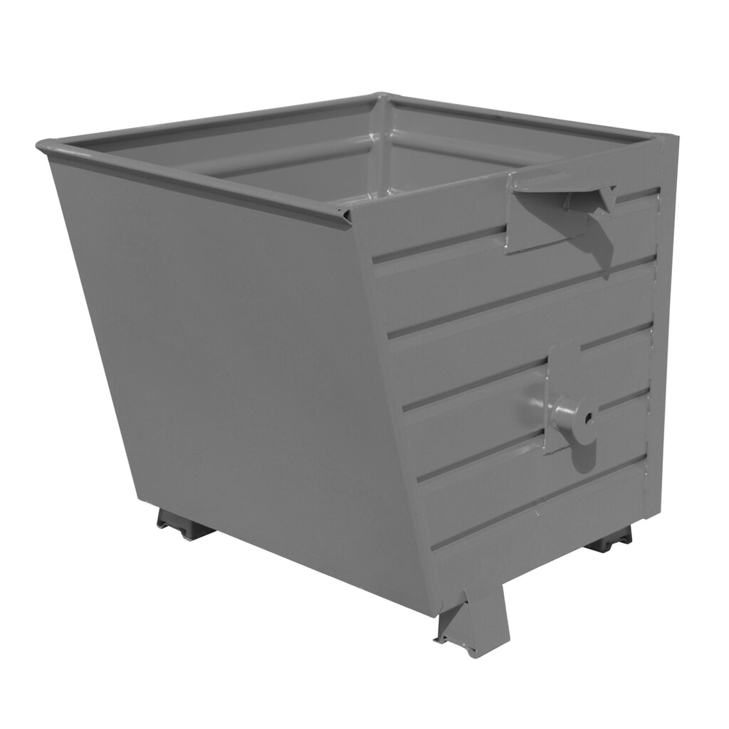 Bauer® Benne basculante empilable, peint, volume 0,55 m³, RAL 7005 gris souris Illustration du produit: Bauer® Benne basculante empilable, peint, volume 0,55 m³, RAL 7005 gris souris