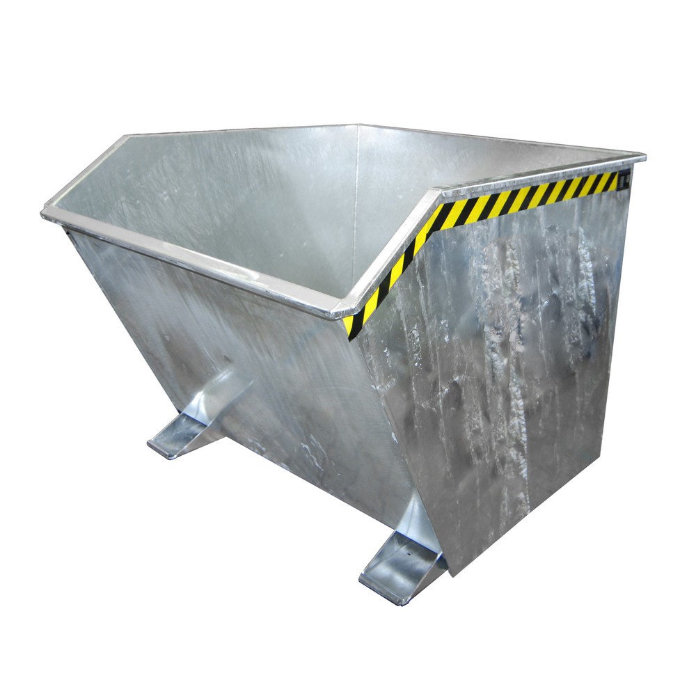 Numéro de l'image du produit 1: Bauer® Benne basculante, faible hauteur de construction, galvanisée, capacité de charge 1 500 kg, volume 2 m³
