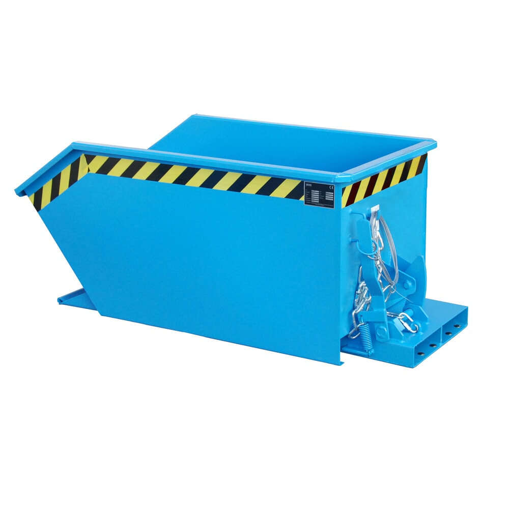 Bauer® Benne basculante, construction basse, peint, volume 0,3 m³, RAL 5012 bleu clair Illustration du produit: Bauer® Benne basculante, construction basse, peint, volume 0,3 m³, RAL 5012 bleu clair