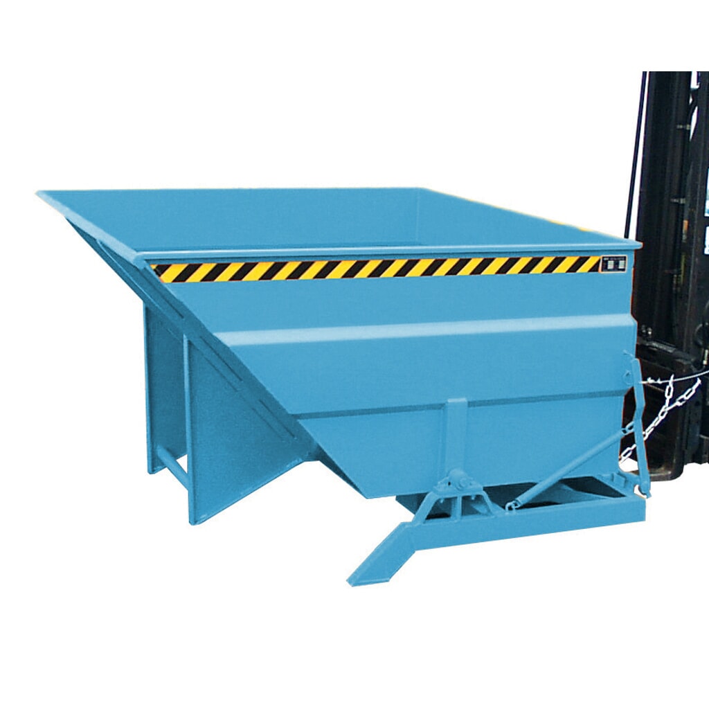 N° de l'image du produit 3 : Bauer® Benne basculante à structure grande contenance, peinte, volume 3 m³, RAL 5012 bleu clair