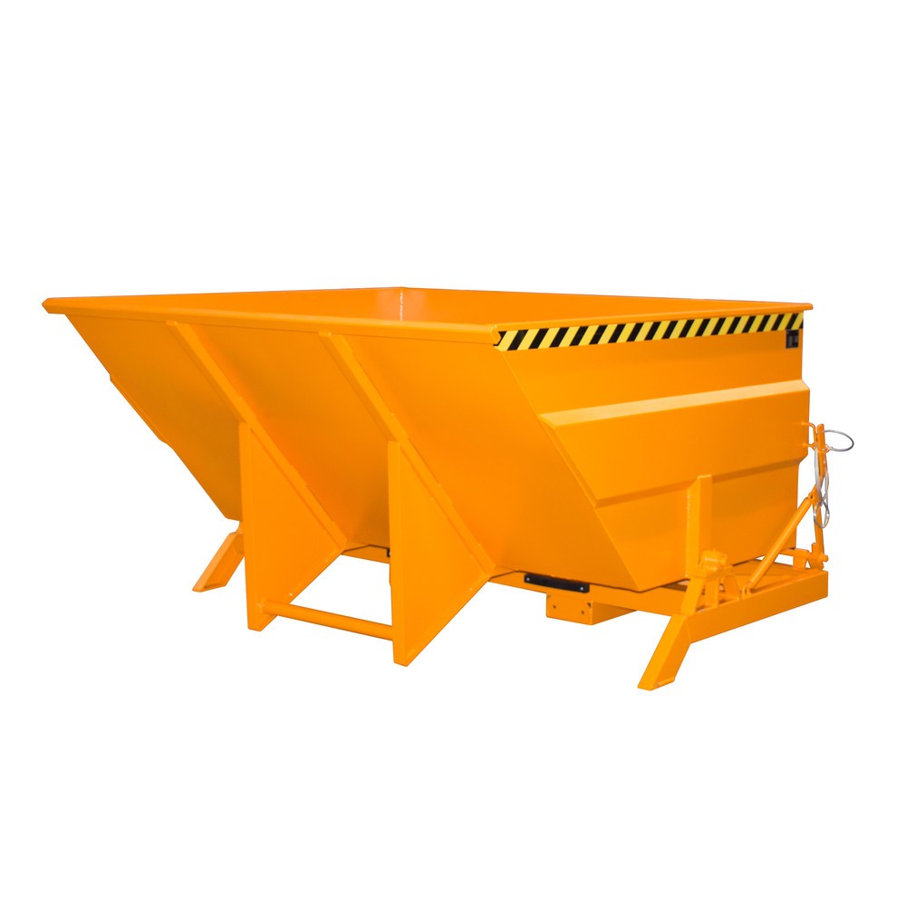 Numéro de l'image du produit 1: Bauer® Benne basculante à structure grande contenance, peinte, volume 3 m³, RAL 2000 orangé jaune