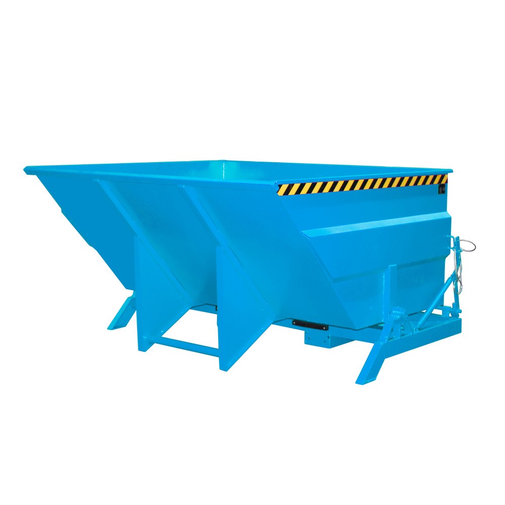 Illustration du produit: Bauer® Benne basculante à structure grande contenance, peinte, volume 3 m³, RAL 5012 bleu clair