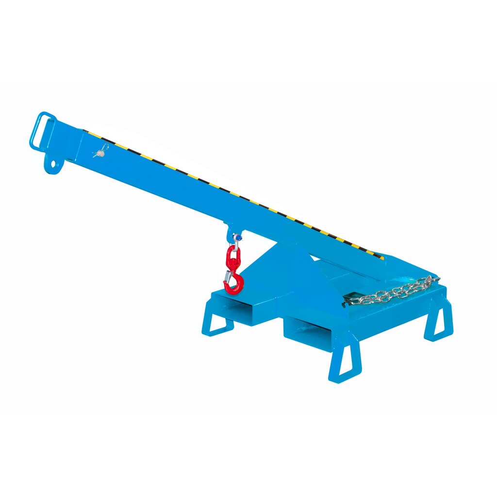 Bauer® bras de levage modèle 3, télescopique, 2 positions de crochet, longueur de base 1 600 mm, capacité de charge 1 000 kg, bleu clair N° de l'image du produit 4 : Bauer® bras de levage modèle 3, télescopique, 2 positions de crochet, longueur de base 1 600 mm, capacité de charge 1 000 kg, bleu clair