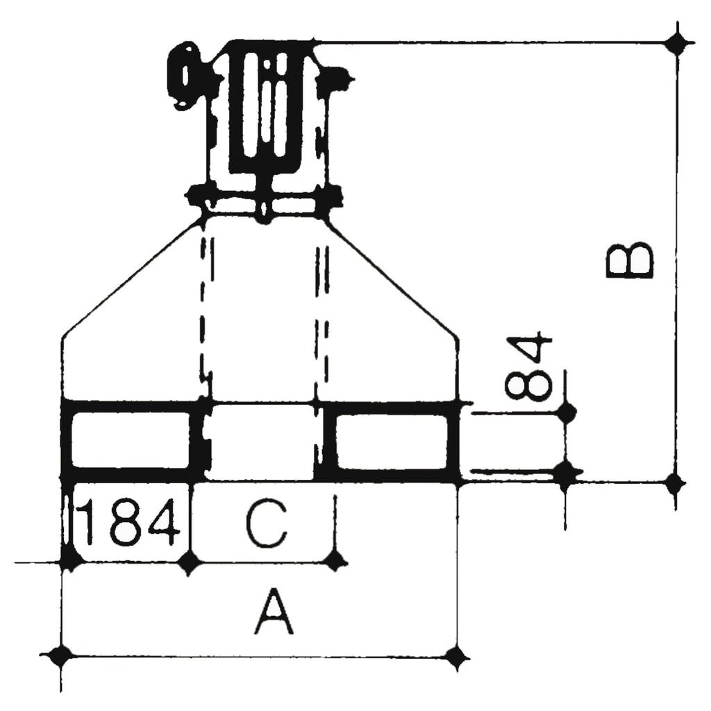 N° de l'image du produit 2 : Bauer® bras de levage modèle 2, portée jusqu’à 3 655 mm, capacité de charge jusqu’à 2 500 kg, orangé jaune