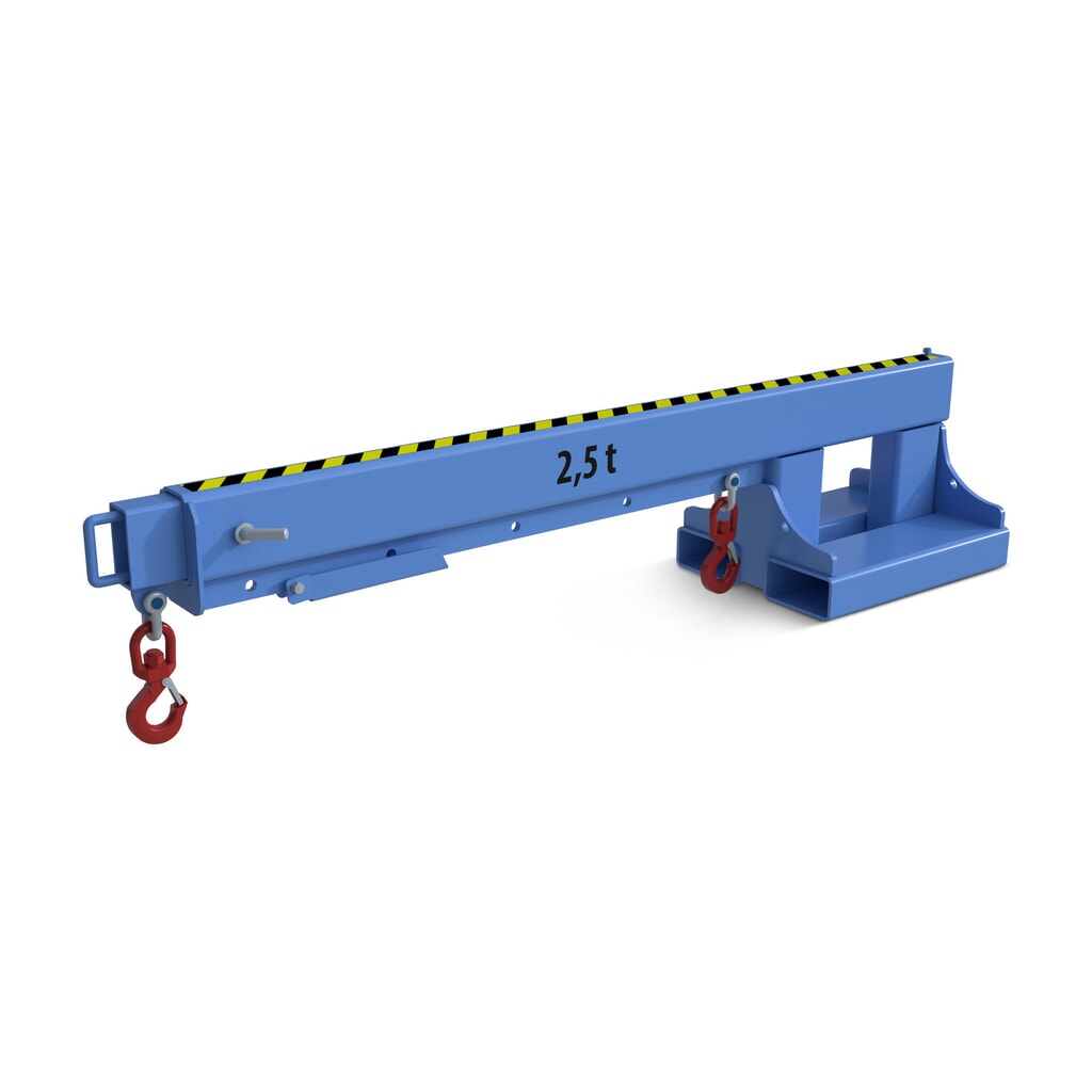 N° de l'image du produit 5 : Bauer® bras de levage modèle 2, portée jusqu’à 3 655 mm, capacité de charge jusqu’à 2 500 kg, orangé jaune