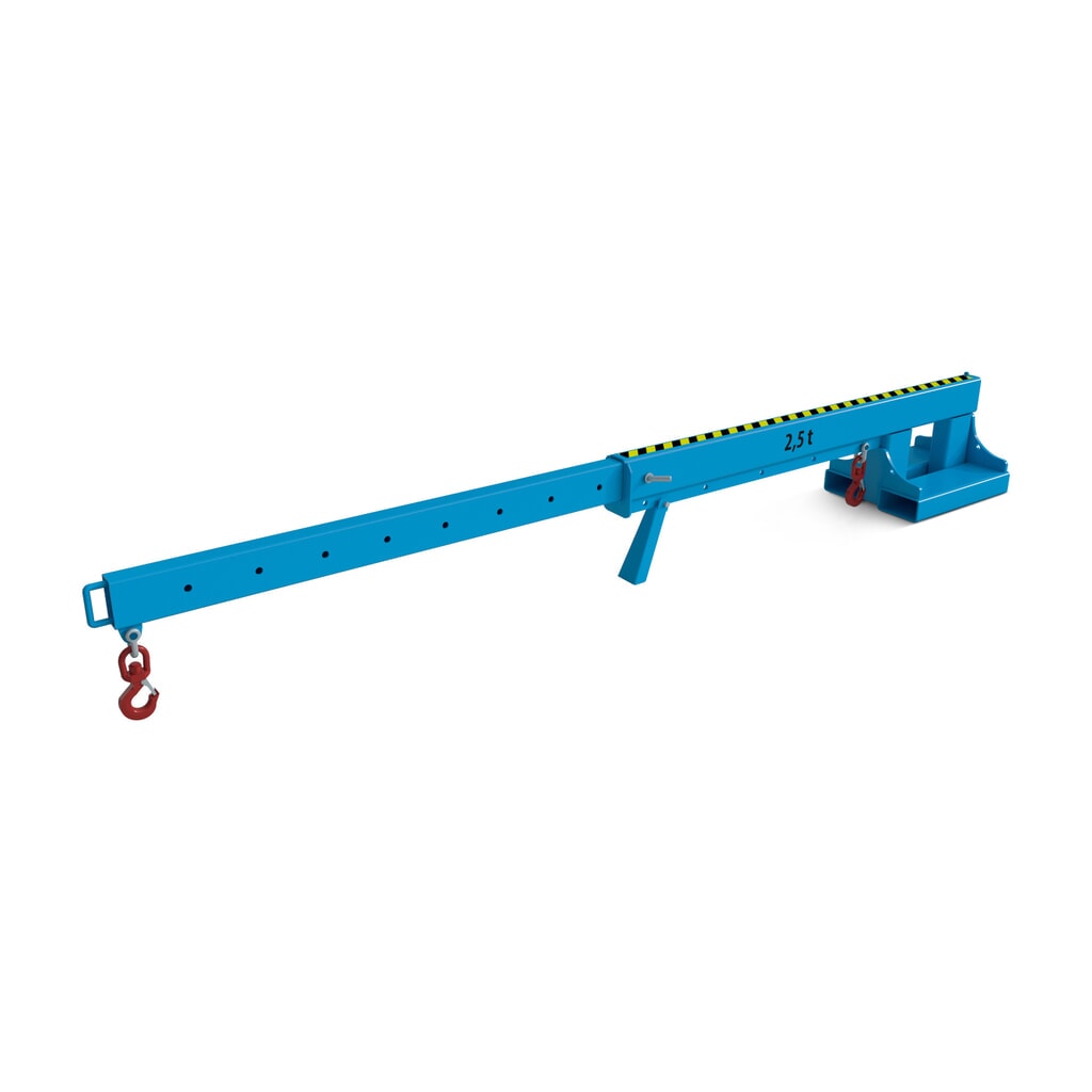 N° de l'image du produit 6 : Bauer® bras de levage modèle 2, portée jusqu’à 3 655 mm, capacité de charge jusqu’à 2 500 kg, orangé jaune