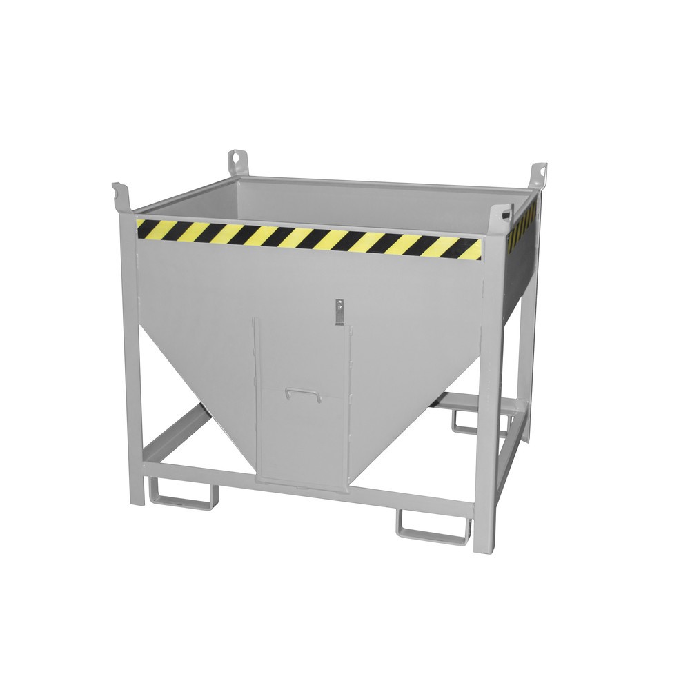 Illustration du produit: Bauer® Conteneur silo avec fermeture coulissante, peint, volume 0,5 m³, RAL 7005 gris souris