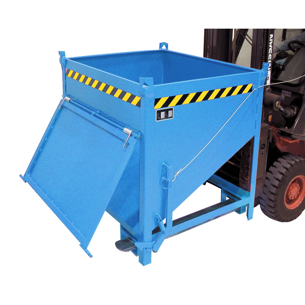 Illustration du produit: Bauer® Silo avec clapet, peint, volume 0,75 m3, RAL 5012 bleu clair