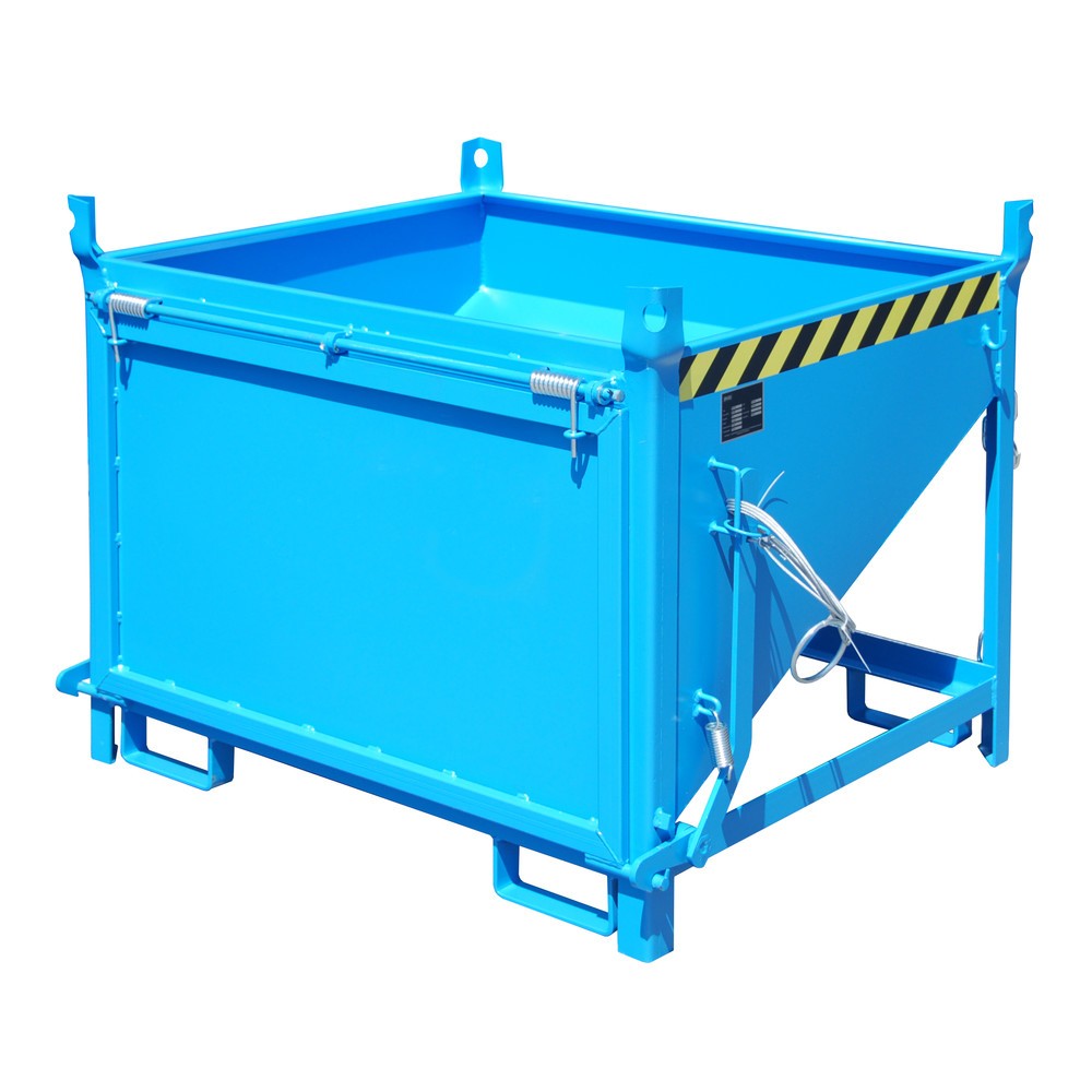Numéro de l'image du produit 1: Bauer® Silo avec clapet, peint, volume 0,5 m3, RAL 5012 bleu clair