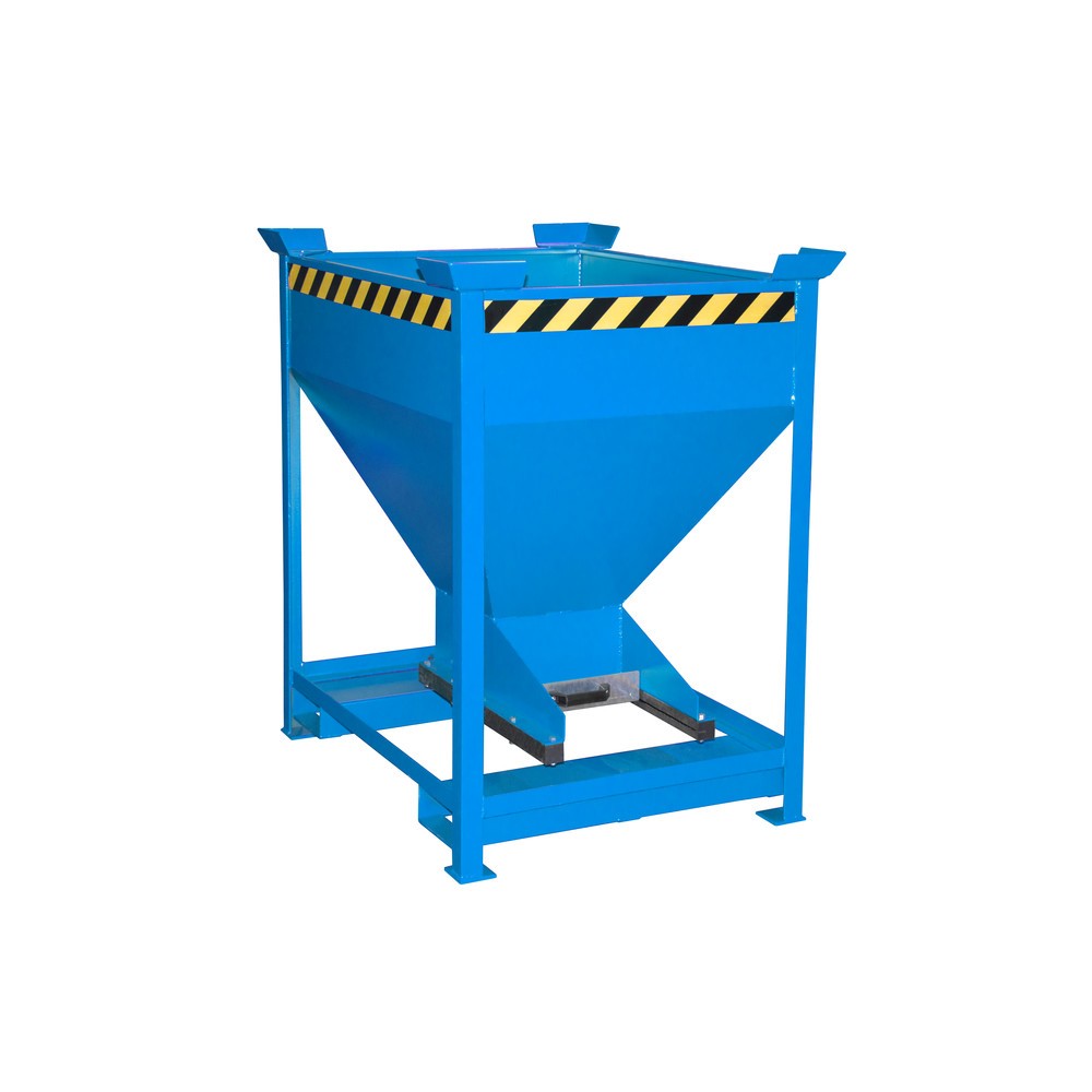 Illustration du produit: Bauer® Silo, avec fermeture coulissante + entrées de fourche, peint, volume 0,375 m², RAL 5012 bleu clair