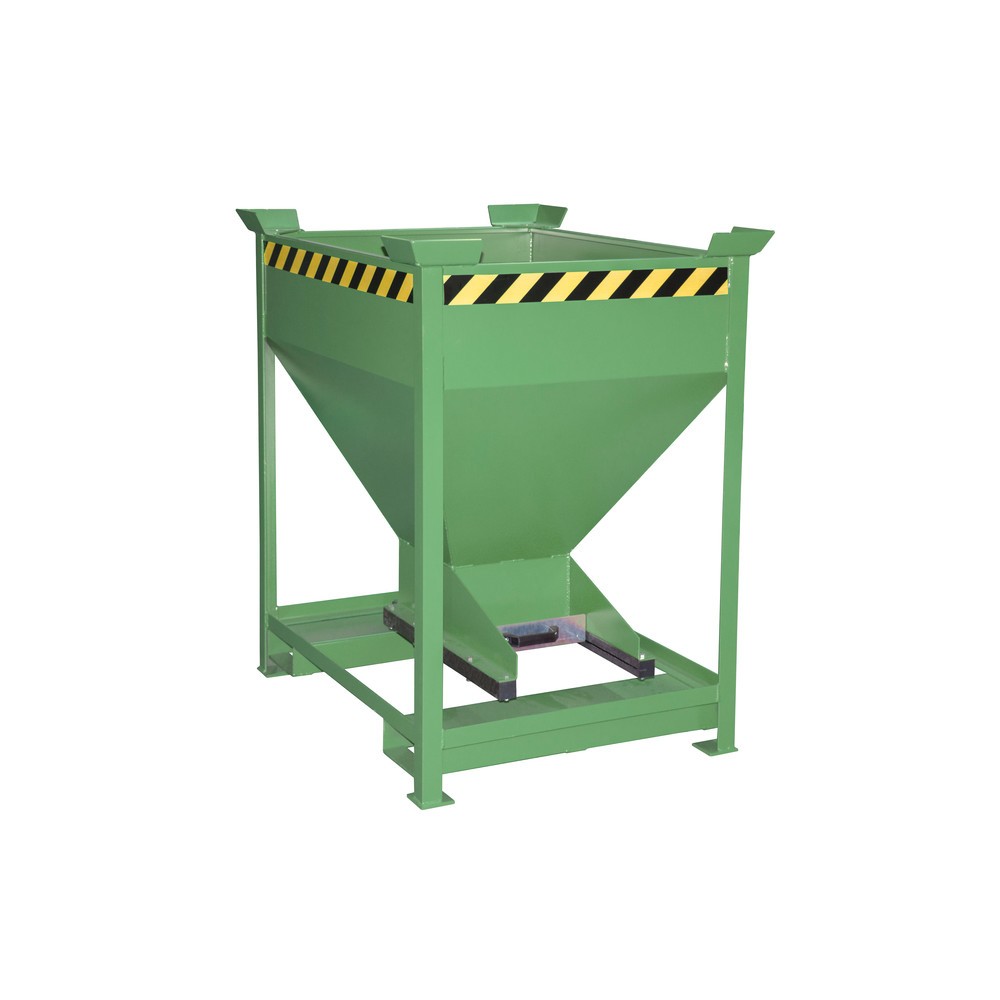 Numéro de l'image du produit 1: Bauer® Silo, avec fermeture coulissante + entrées de fourche, peint, volume 0,375 m², RAL 6011 vert réséda
