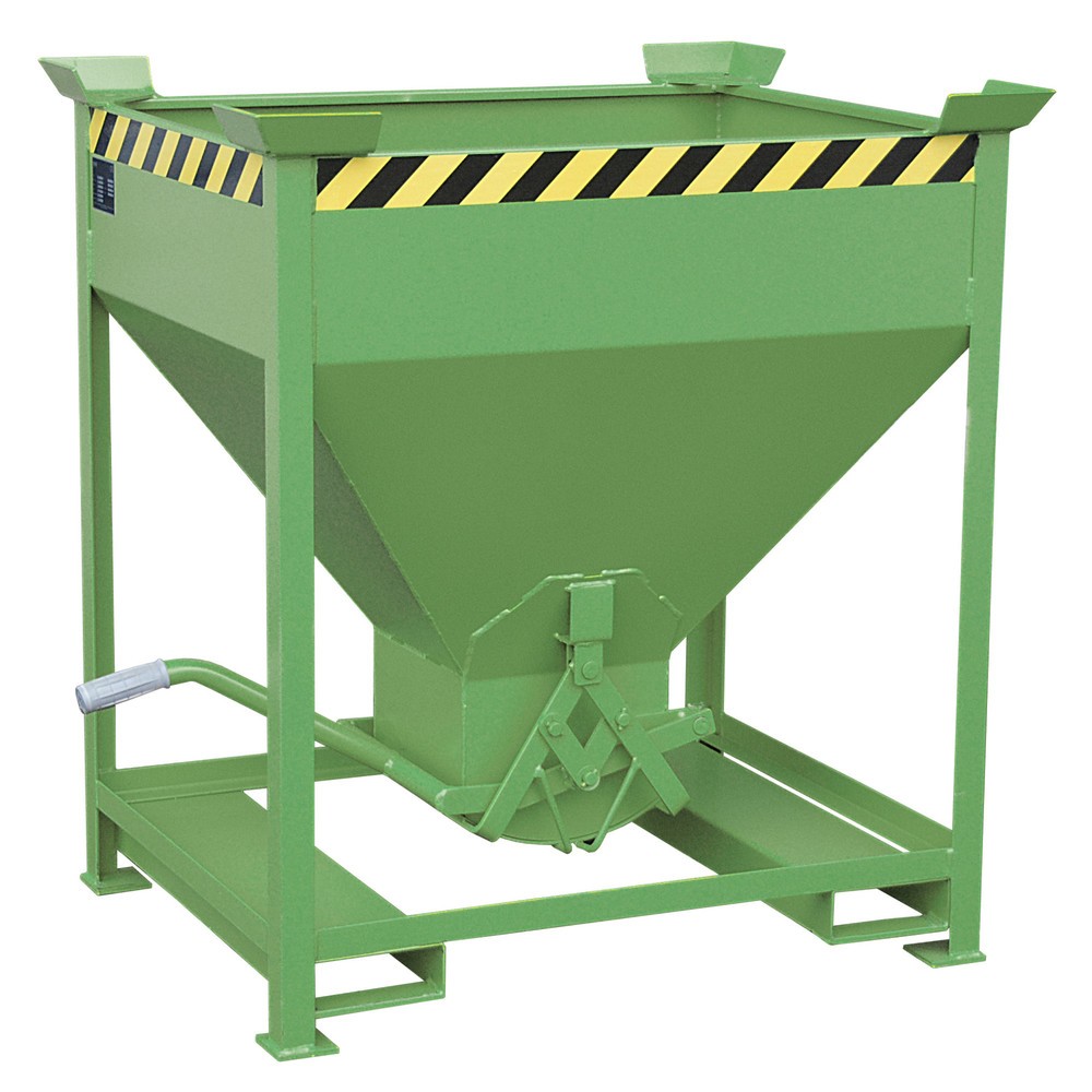 Illustration du produit: Bauer® Silo avec fermeture en ciseaux + entrées de fourche, peint, volume 0,375 m², RAL 6011 vert réséda