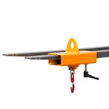 N° de l'image du produit 1 : Bauer® Crochet de charge pour chariot élévateur à fourche et grue, orange, CC 1&nbsp;000 kg