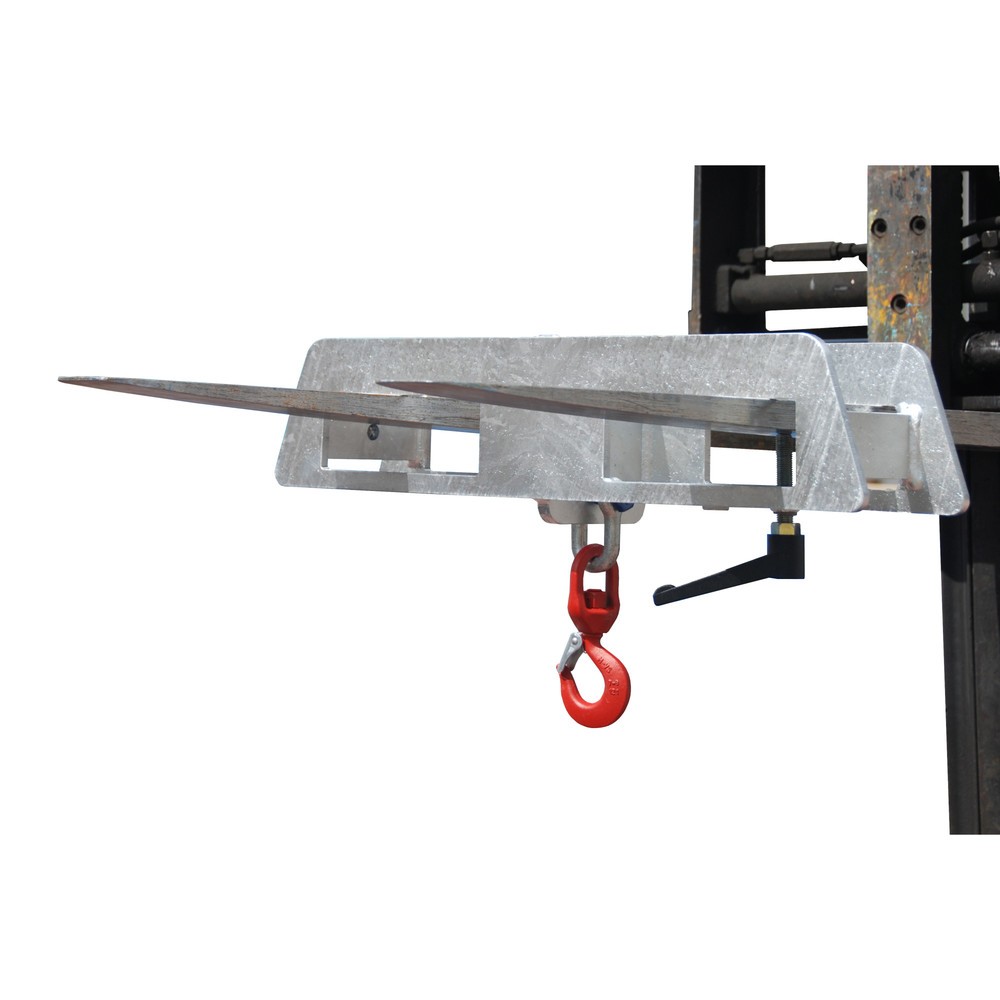 Numéro de l'image du produit 1: Bauer® Crochet de charge pour chariot élévateur à fourche, galvanisé, CC 1 500 kg