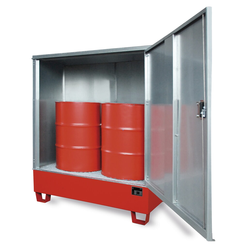Bauer® Habillage pour bac de rétention type MAW, porte verrouillable Illustration du produit: Bauer® Habillage pour bac de rétention type MAW, porte verrouillable