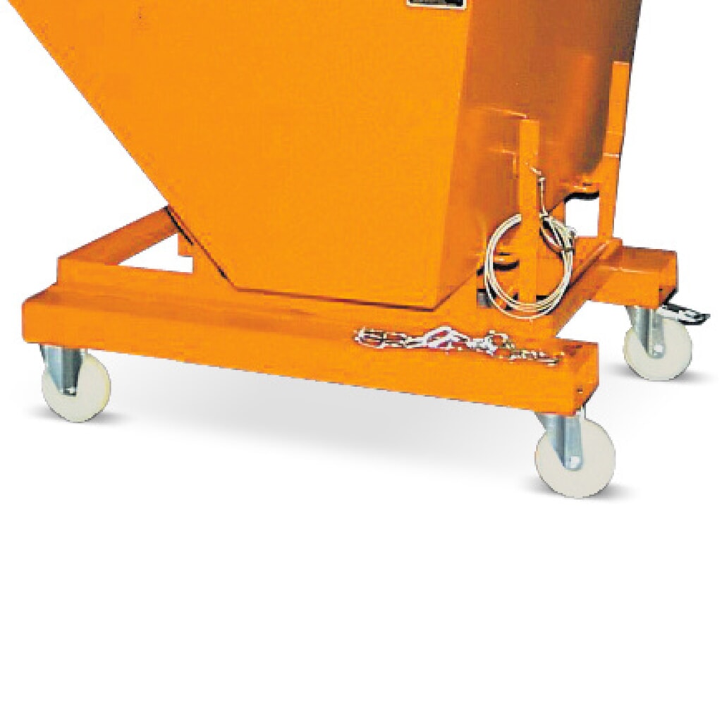 N° de l'image du produit 2 : Bauer® Jeu de roues pour benne basculante avec mécanisme d'aide au basculement