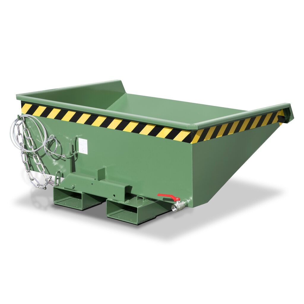 Bauer® Mini-benne à copeaux avec mécanisme d'aide au basculement, faible hauteur de construction, galvanisée, volume 0,225 m³ N° de l'image du produit 4 : Bauer® Mini-benne à copeaux avec mécanisme d'aide au basculement, faible hauteur de construction, galvanisée, volume 0,225 m³
