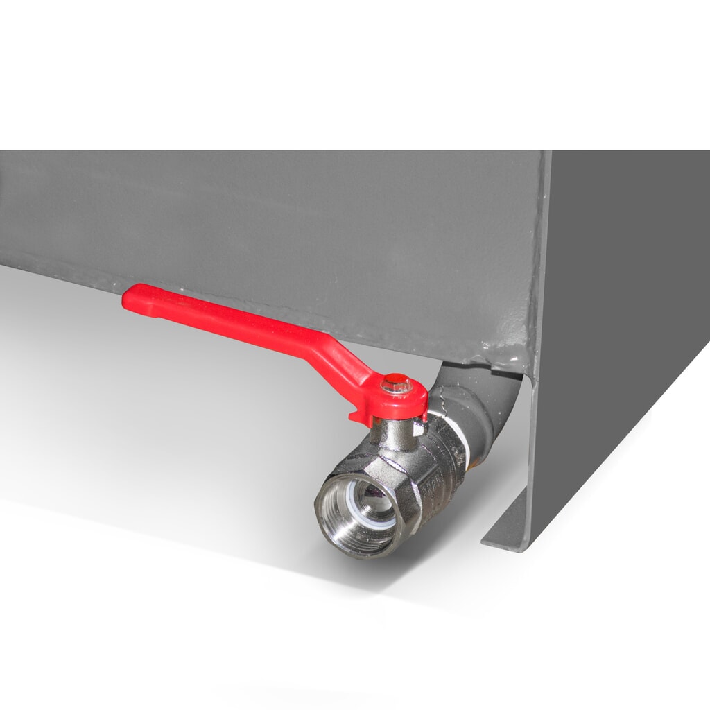 Bauer® Mini benne à copeaux, très faible hauteur de construction, peinte, volume 0,23 m³, RAL 5012 bleu clair N° de l'image du produit 8 : Bauer® Mini benne à copeaux, très faible hauteur de construction, peinte, volume 0,23 m³, RAL 5012 bleu clair