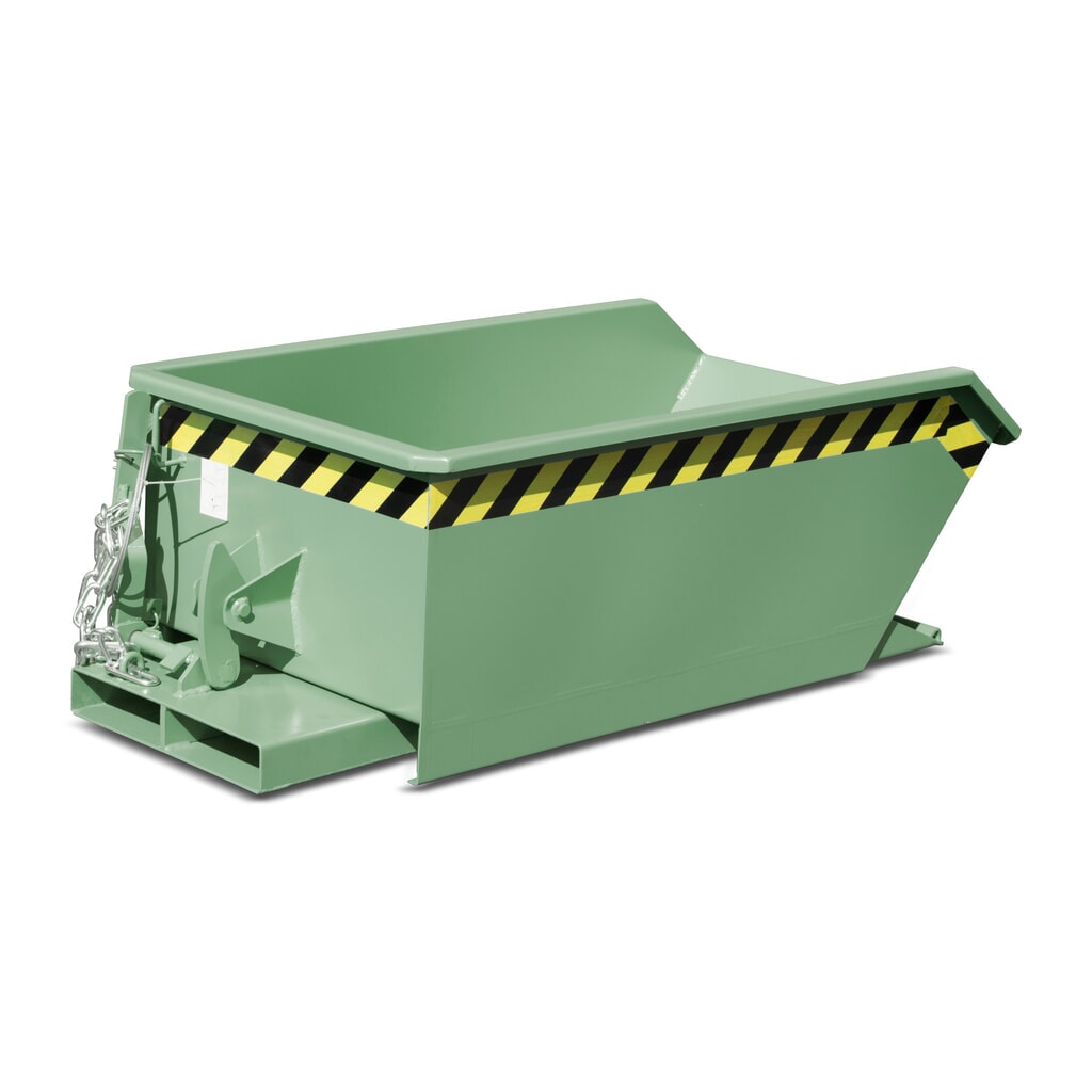 Bauer® Mini benne basculante, très faible hauteur de construction, peinte, volume 0,23 m³, RAL 5012 bleu clair N° de l'image du produit 4 : Bauer® Mini benne basculante, très faible hauteur de construction, peinte, volume 0,23 m³, RAL 5012 bleu clair