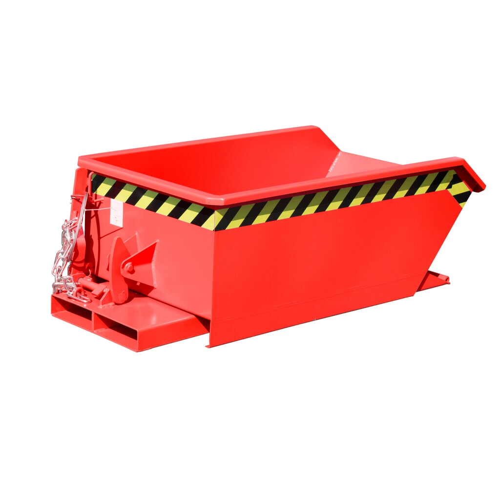 Bauer® Mini benne basculante, très faible hauteur de construction, peinte, volume 0,23 m³, RAL 3000 rouge feu Illustration du produit: Bauer® Mini benne basculante, très faible hauteur de construction, peinte, volume 0,23 m³, RAL 3000 rouge feu