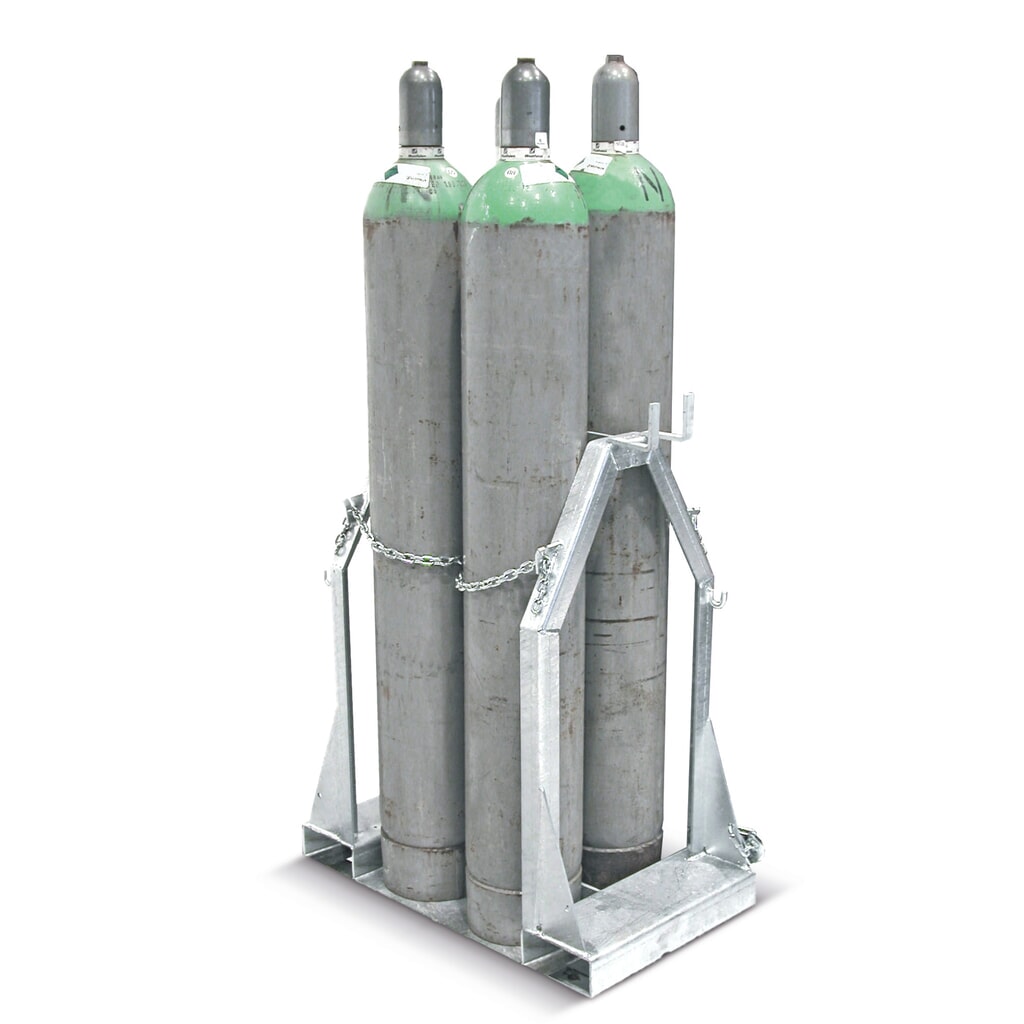 Illustration du produit: Bauer® Palette à bouteilles de gaz pour 4 bouteilles de gaz, Ø 250 mm