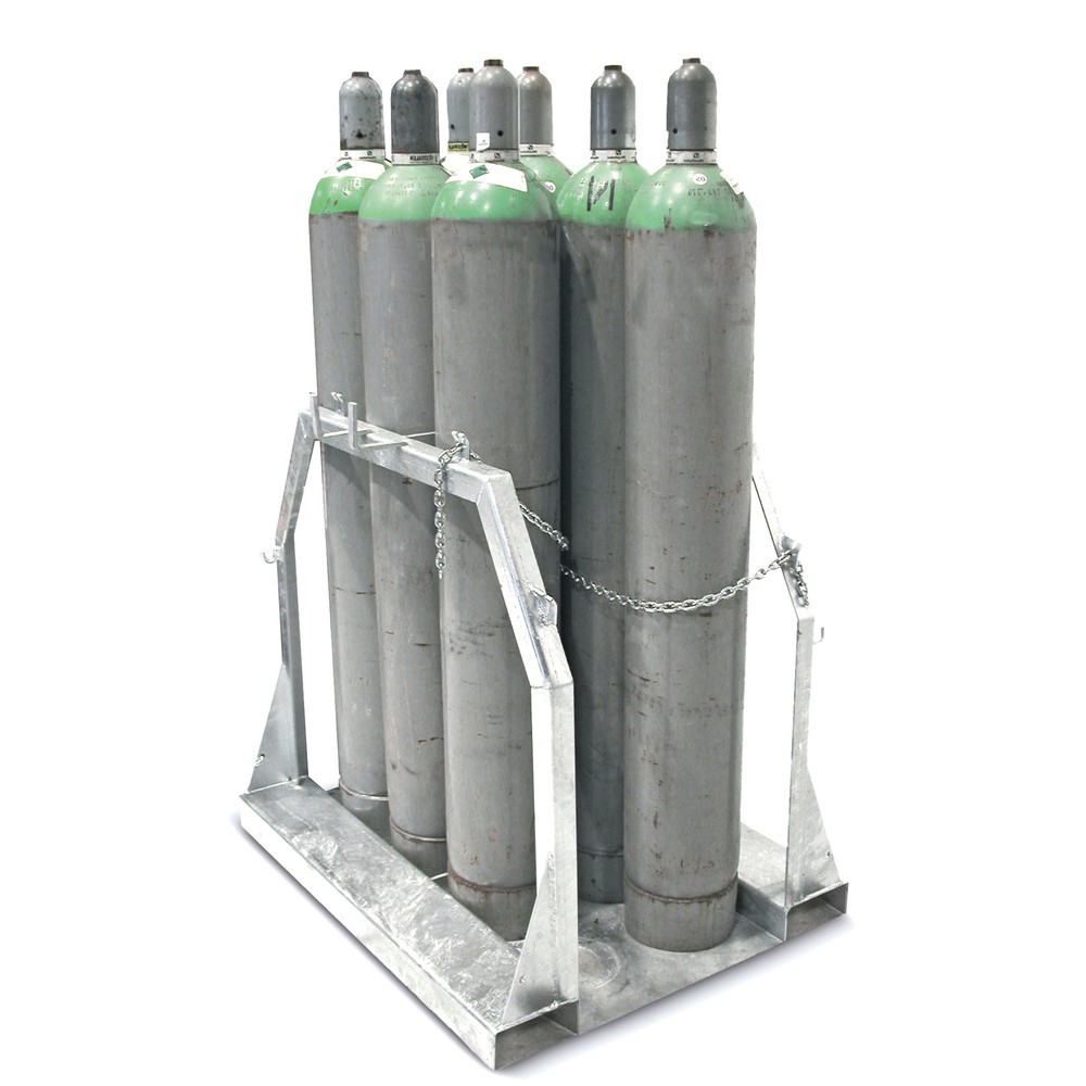 Numéro de l'image du produit 1: Bauer® Palette à bouteilles de gaz pour 8 bouteilles de gaz, Ø 250 mm