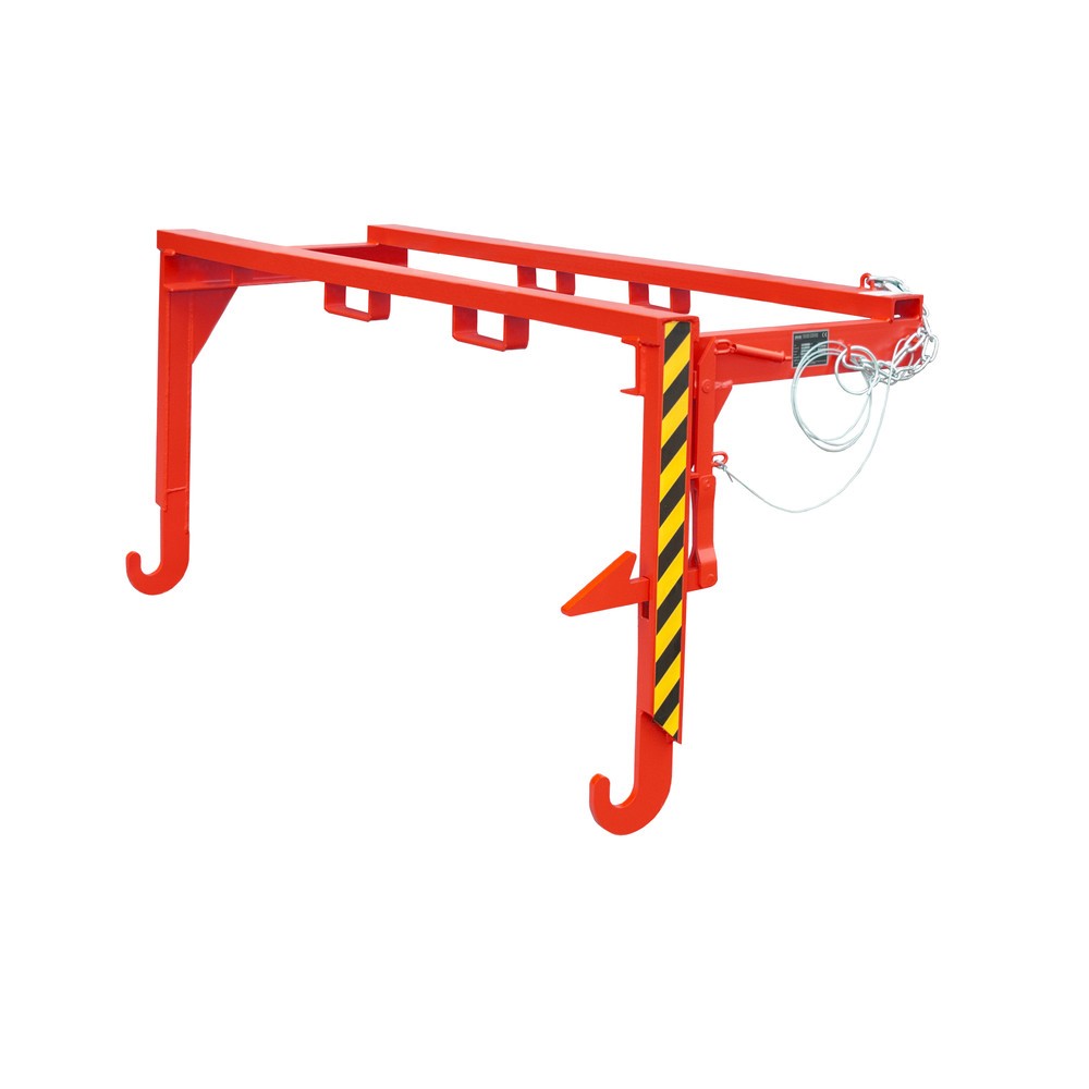 Illustration du produit: Bauer® Traverse pour benne basculante empilable, volume 2 m³, RAL 3000 rouge feu