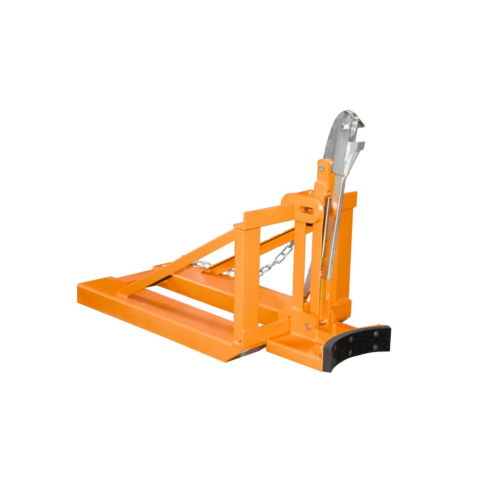 Numéro de l'image du produit 3: Bauer® Pince à fûts, fûts à bonde en acier et en plastique, capacité de charge 800 kg, RAL 2000 orangé jaune
