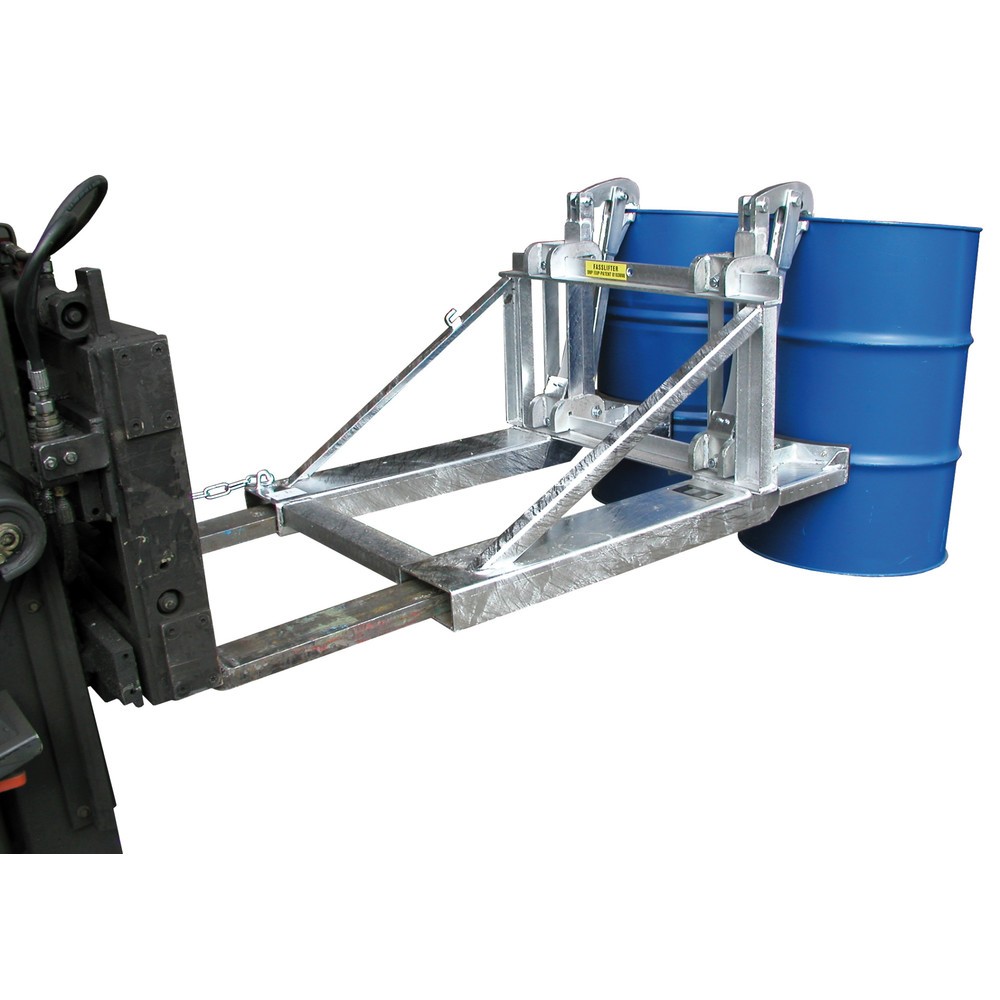Numéro de l'image du produit 4: Bauer® Pince à fûts, fûts à bonde en acier et en plastique, capacité de charge 1 600 kg, galvanisé à chaud