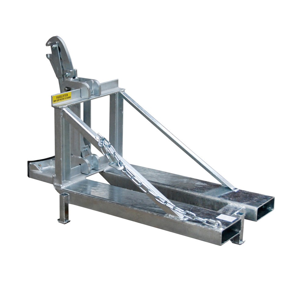 Numéro de l'image du produit 4: Bauer® Pince à fûts, fûts à bonde en acier et en plastique, capacité de charge 800 kg, galvanisé à chaud