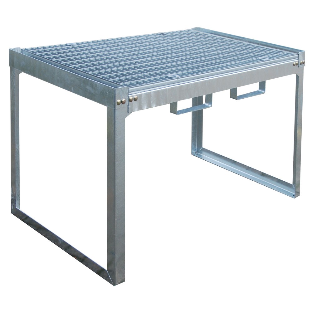 Illustration du produit: Bauer® Système de rayonnage à fûts modulaire, H x l x P 780 x 1 310 x 800 mm, pour emballages
