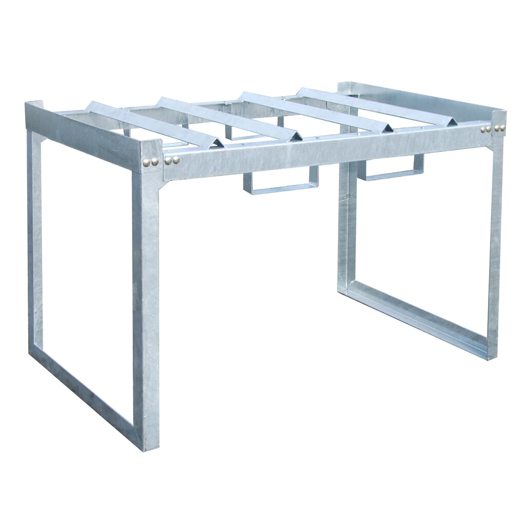 Bauer® Système de rayonnage à fûts modulaire, H x l x P 780 x 1 310 x 800 mm, pour 2 fûts à 200 l Illustration du produit: Bauer® Système de rayonnage à fûts modulaire, H x l x P 780 x 1 310 x 800 mm, pour 2 fûts à 200 l