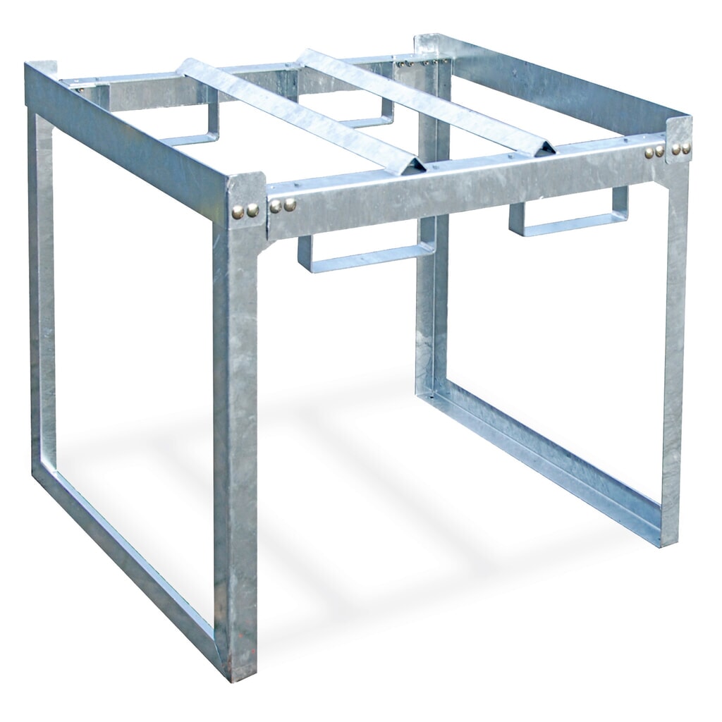 N° de l'image du produit 1 : Bauer® Système de rayonnage à fûts modulaire, H x l x P 780 x 910 x 790 mm, pour 1 fût à 200 l