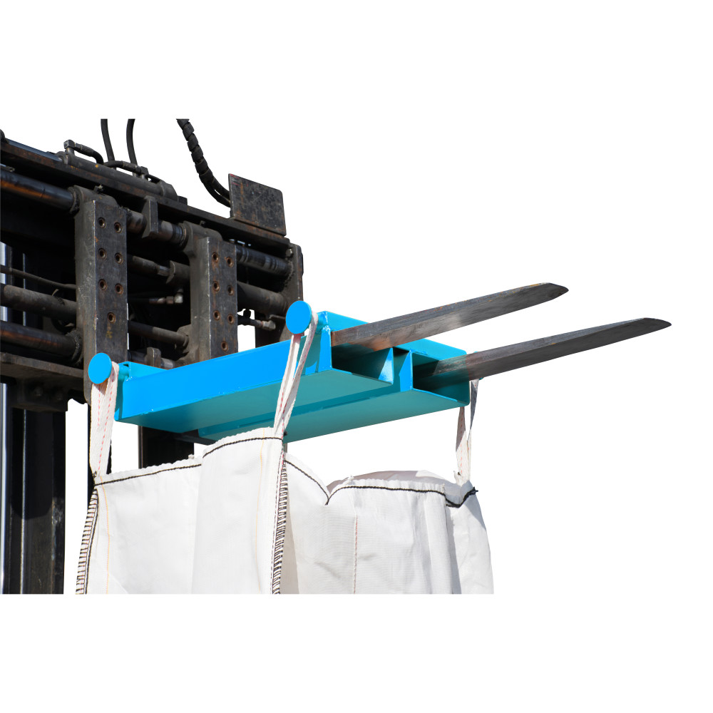 Numéro de l'image du produit 1: Bauer® Traverse de levage pour Big-Bag, spécial chariot, capacité de charge 1 000 kg, peinte, bleu clair