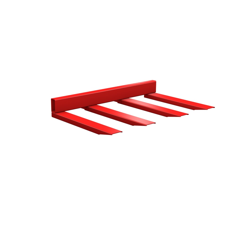 N° de l'image du produit 1 : Bauer® Traverse pour produits longs, peinte, capacité de charge 1 500 kg, rouge feu