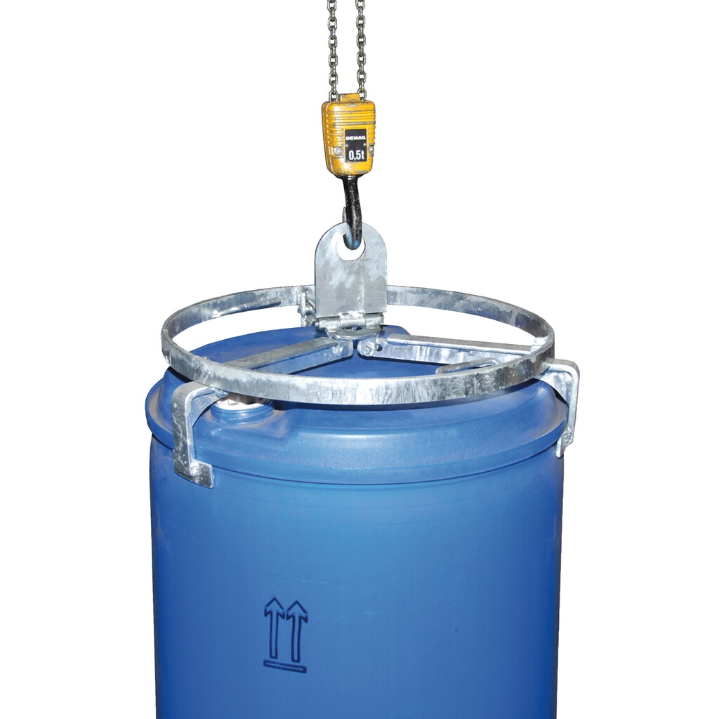 N° de l'image du produit 2 : Bauer® Traverse pour fûts, capacité de charge 300 kg, Ø 610 mm, hauteur 255 mm, galvanisé à chaud