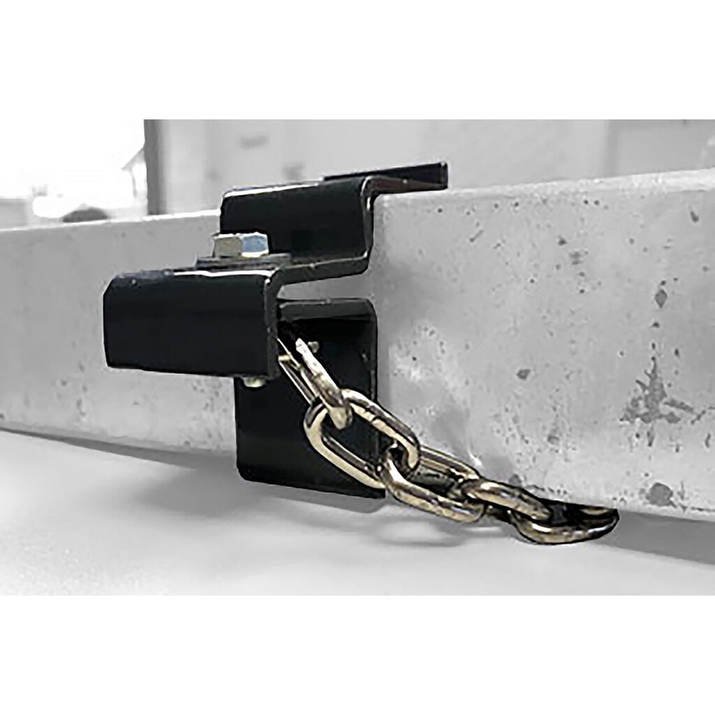 Illustration du produit: Collier de fixation pour chaîne de consigne d'abri à caddies wsm®