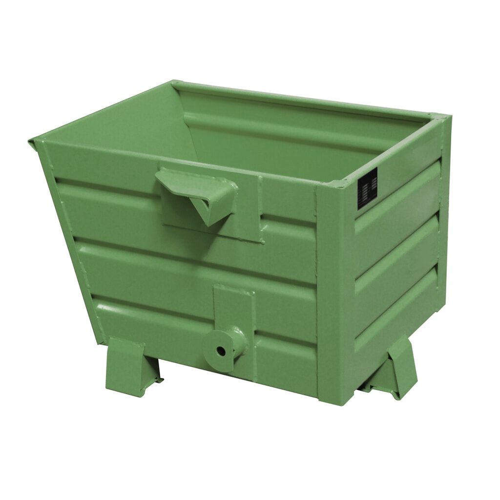 Bauer® Benne basculante empilable, peint, volume 0,3 m³, RAL 6011 vert réséda Illustration du produit: Bauer® Benne basculante empilable, peint, volume 0,3 m³, RAL 6011 vert réséda