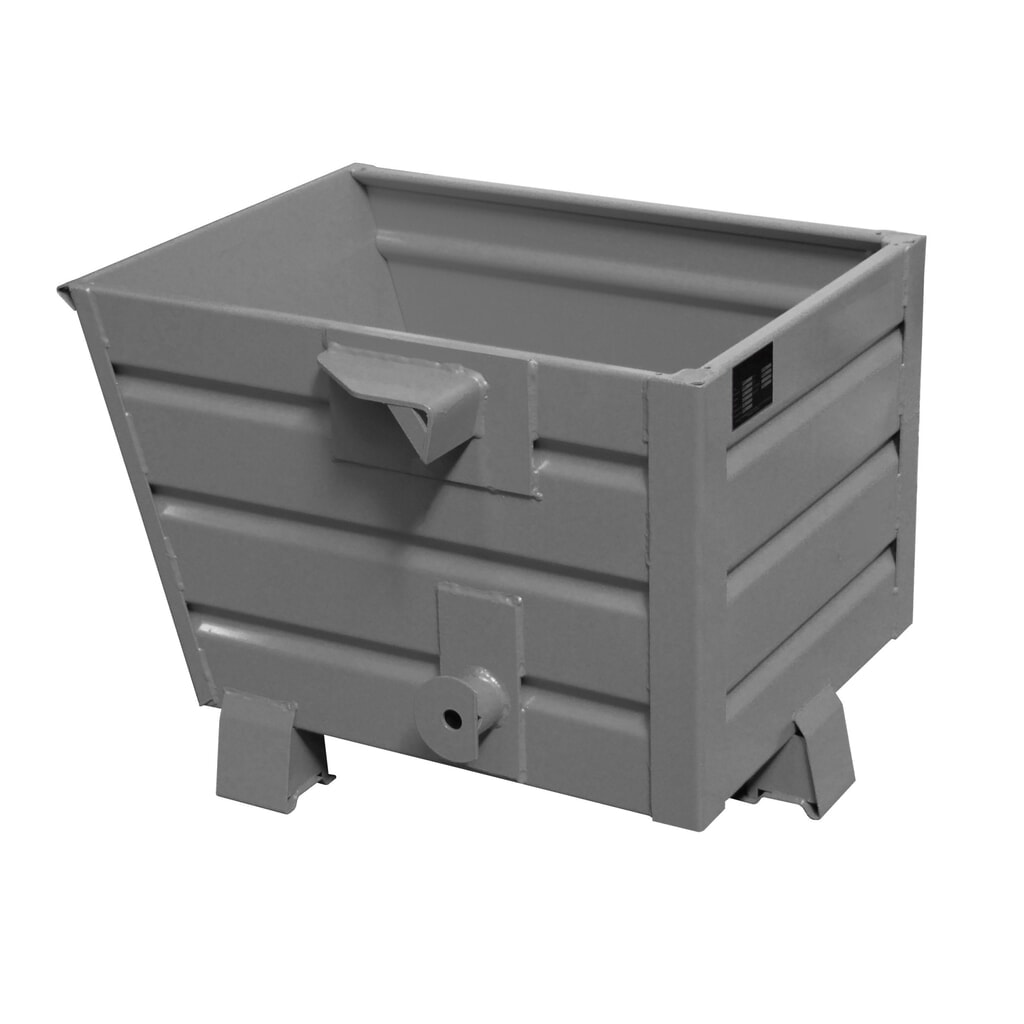 Illustration du produit: Bauer® Benne basculante empilable, peint, volume 0,3 m³, RAL 7005 gris souris