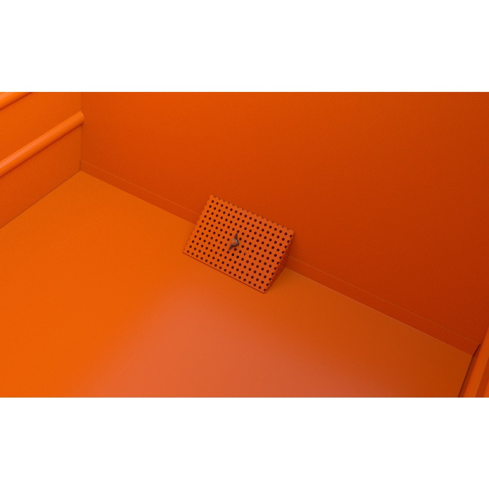 Numéro de l'image du produit 2: Benne à copeaux empilable Bauer® BSS 30, peinte, jaune-orange