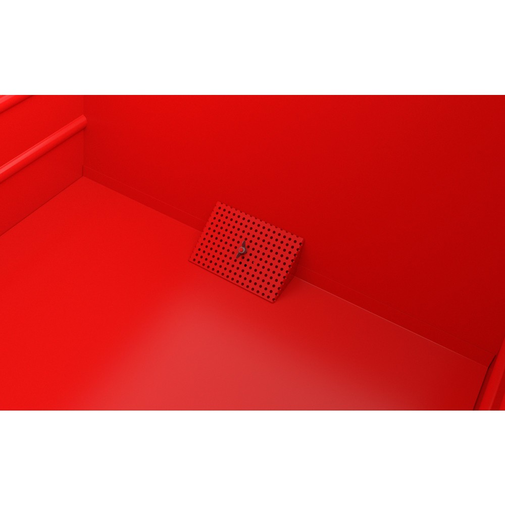 Numéro de l'image du produit 2: Benne à copeaux empilable Bauer® BSS 30, peinte, rouge feu