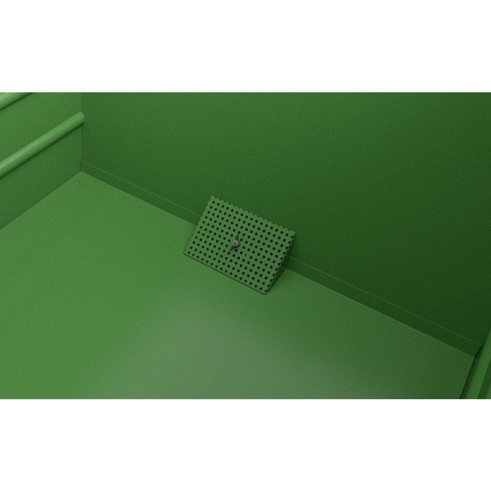 N° de l'image du produit 2 : Benne à copeaux empilable Bauer® BSS 90, peinte, vert réséda