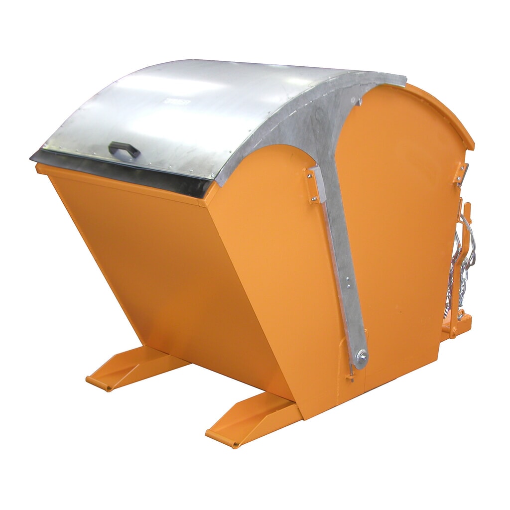 Benne basculante Bauer® RD 750, peinte, jaune-orange N° de l'image du produit 1 : Benne basculante Bauer® RD 750, peinte, jaune-orange