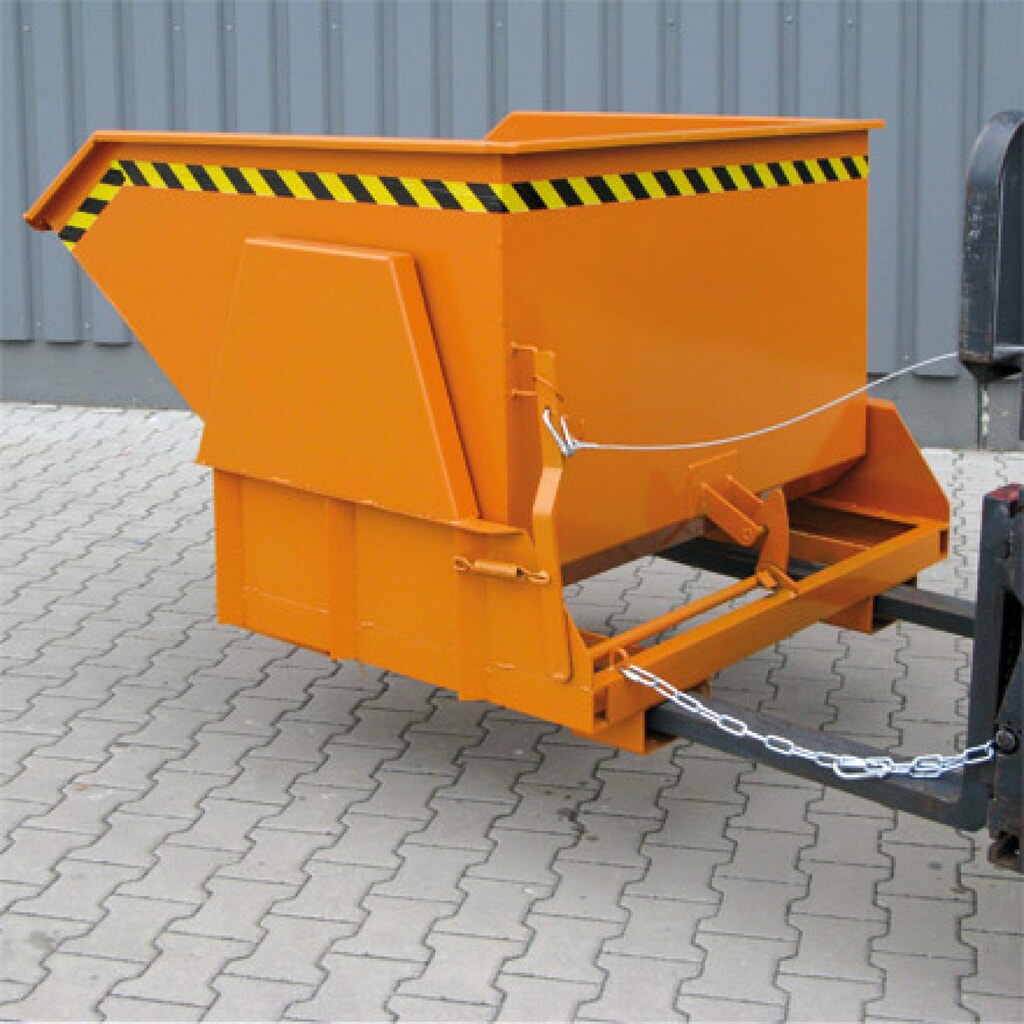 Eichinger® Benne basculante pour charges lourdes avec patins de roulement protégés, 4 000 kg, 3 000 litres, gris anthracite N° de l'image du produit 2 : Eichinger® Benne basculante pour charges lourdes avec patins de roulement protégés, 4 000 kg, 3 000 litres, gris anthracite