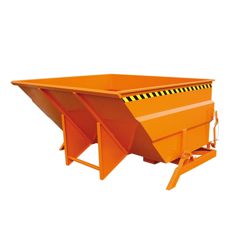 Benne basculante Eichinger® extra large et robuste, 2 500 kg, 3 000 litres, orangé pur Illustration du produit: Benne basculante Eichinger® extra large et robuste, 2 500 kg, 3 000 litres, orangé pur