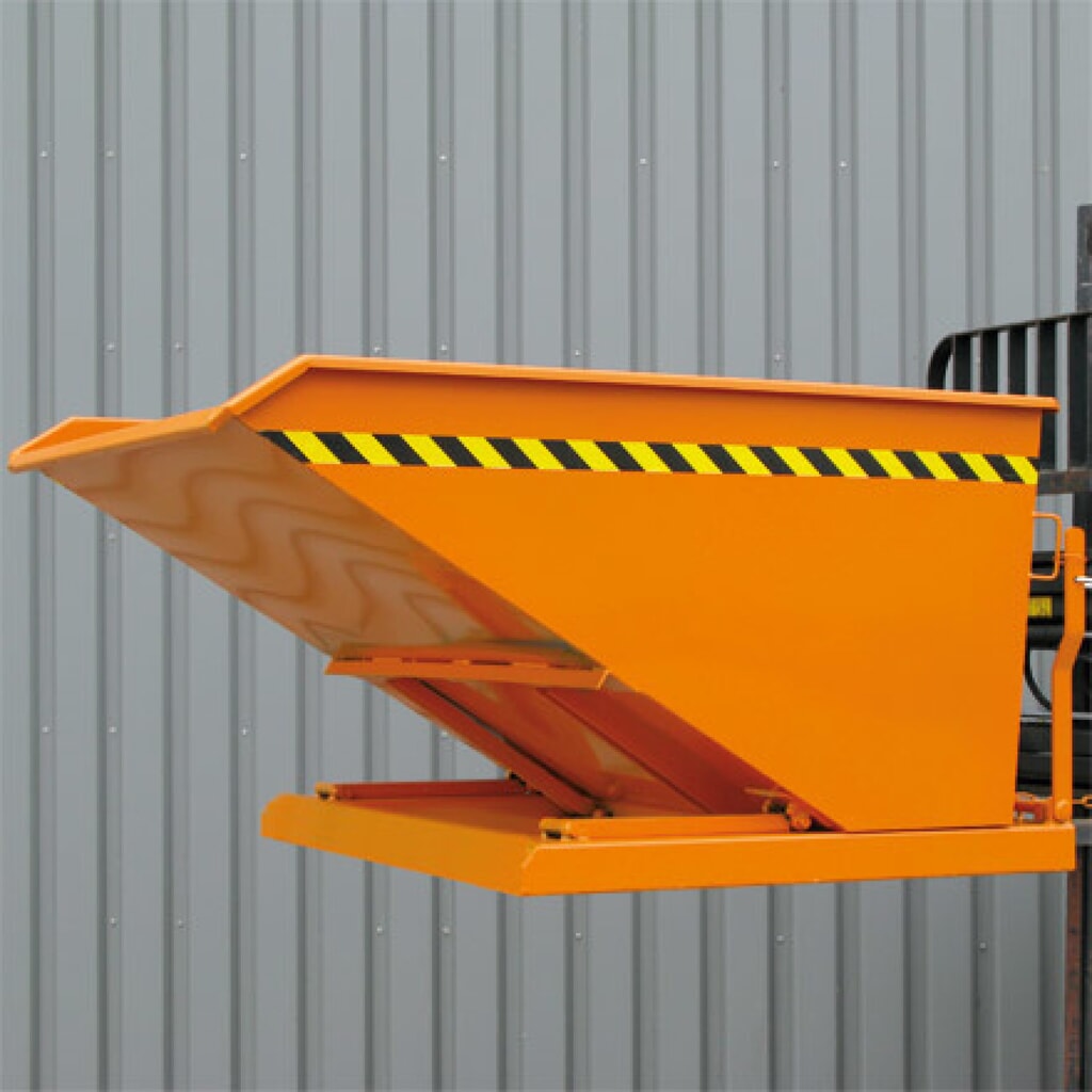 Benne basculante Eichinger® hauteur de construction faible, 1 000 kg, 400 litres, bleu gentiane N° de l'image du produit 2 : Benne basculante Eichinger® hauteur de construction faible, 1 000 kg, 400 litres, bleu gentiane